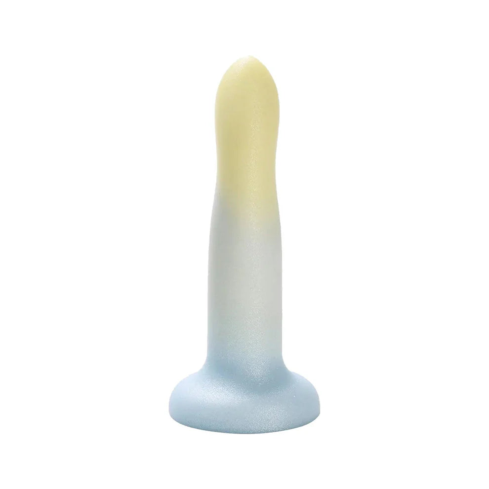 Close-up view of the Gradient Dildo, highlighting its unique gradient design, perfect for targeting sensitive areas during intimate experiences.