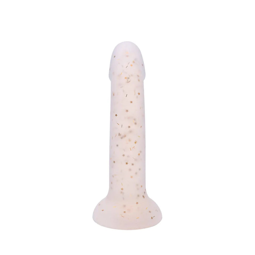 Stylish Star Strap-On Dildo with a strong suction base for hands-free pleasure on smooth surfaces.