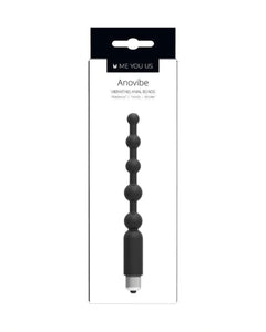 the outer box for Anovibe Silicone Vibrating Anal Beads by Me You Us
