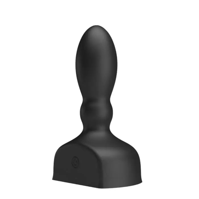 PrettyLove Mr Play remote control silicone rechargeable inflatable butt plug, compact and discreet for intimate pleasure.