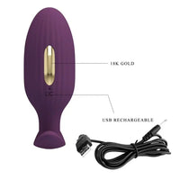 PrettyLove Jefferson App-Controlled Electro Stimulation Butt Plug – Silicone Rechargeable
