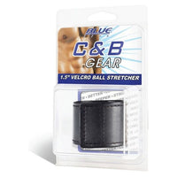 Thumbnail for BLUE LINE 1.5-Inch Wide Velcro Ball Stretcher in Black - For Enhanced Orgasms