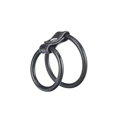 Versatile Duo Cock & Ball Ring by Blue Line, crafted from stretchy PVC for heightened sensitivity and shared pleasure.