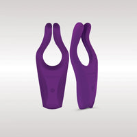 Thumbnail for a pair of purple vases sitting next to each other