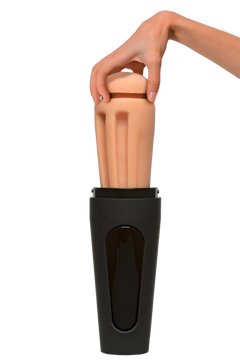 Main Squeeze Stroker's adjustable suction feature highlighting the Kylie Rocket vagina, meticulously crafted for luxurious enjoyment.
