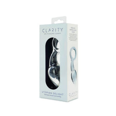 Clarity Utopian Delight 3.5 Inch Glass Butt Plug