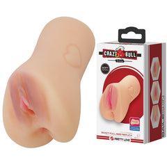 Close-up view of the Crazy Bull Elena Lifelike Masturbator showcasing its realistic features and textures for an enhanced experience.