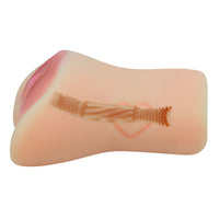 Elegant presentation of the Crazy Bull Elena Lifelike Masturbator showcasing its petite structure and sensual curves for a tantalizing experience.