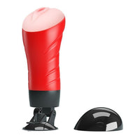 Luxury Crazy Bull Delia Suction Cup Masturbator showcasing realistic soft juicy lips for an enhanced pleasure experience.