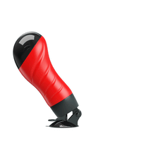 Delightful Crazy Bull Delia Suction Cup Masturbator revealing ribbed and beaded chambers designed for ultimate satisfaction.