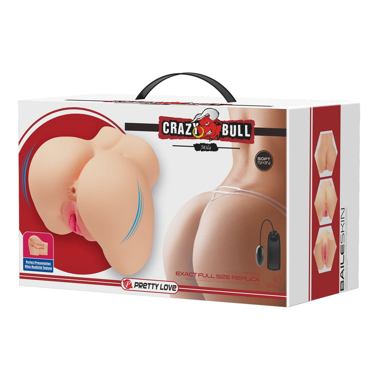 Crazy Bull Mila Dual Entry Vibrating Male Masturbator