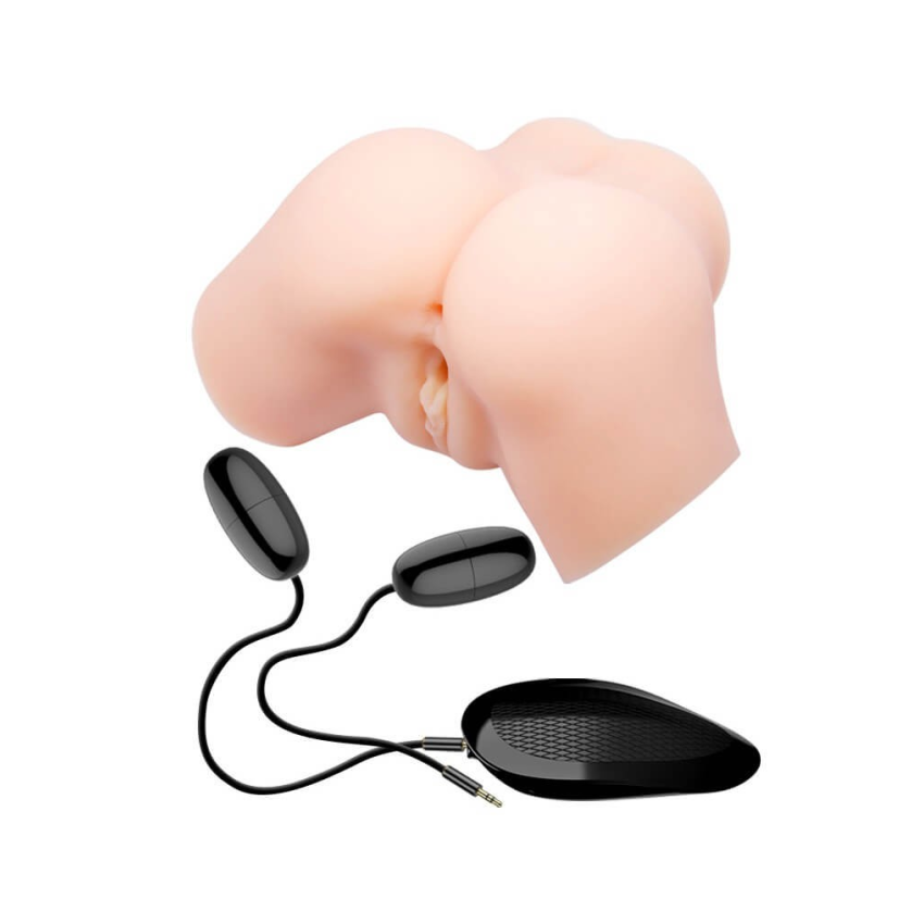 Dual vagina and ass vibrating masturbator