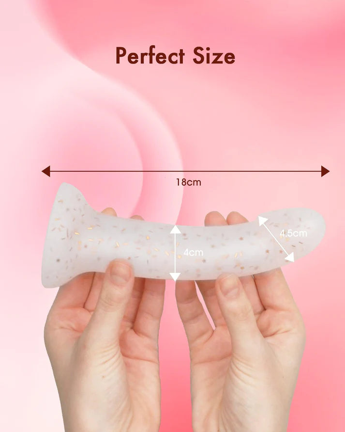 Waterproof and easy to clean Star Strap-On Dildo, ideal for adventurous play and compatible with various lubricants.