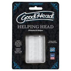 Goodhead Helping Hand Pro Stroker oral sex stroker featuring stimulating internal texture