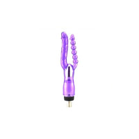 Elegant Double Head Vibe for Sex Machine, highlighting the premium materials and design, perfect for those seeking a high-end double vibe sex machine experience.