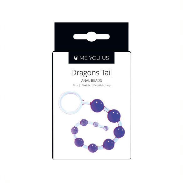 Elegant presentation of Dragons Tail Anal Beads showcasing increasing bead sizes for enhanced pleasure.