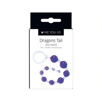 Elegant presentation of Dragons Tail Anal Beads showcasing increasing bead sizes for enhanced pleasure.