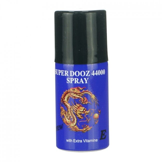 a blue spray bottle with a dragon on it