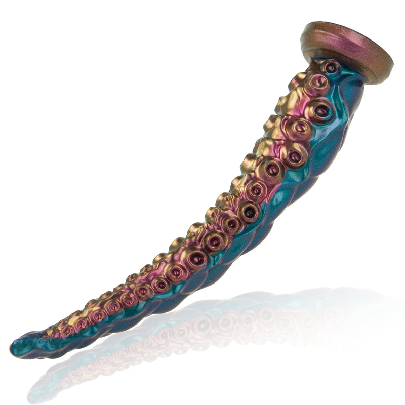 a tentacle with a colorful design on it