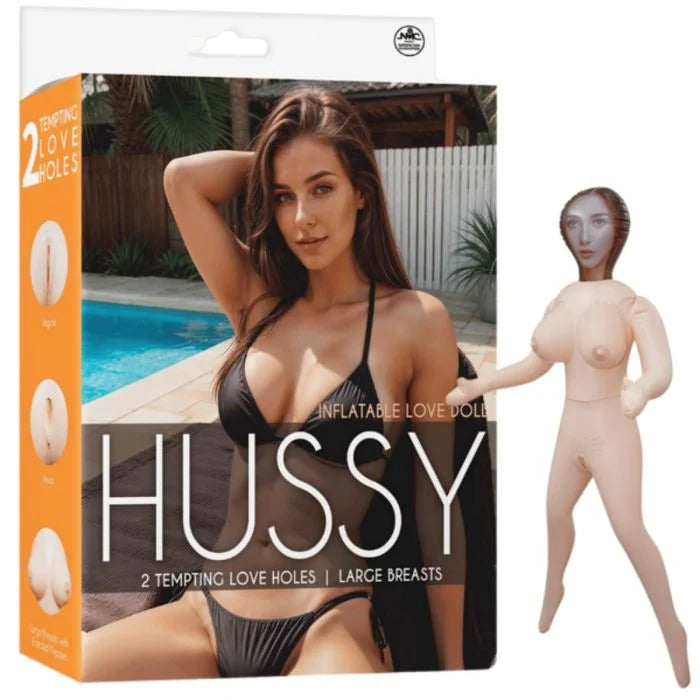 Enticing view of the Hussy Standing Pose PVC Inflatable Love Doll With 2 Tempting Love Holes emphasizing her captivating figure and perfect stability.