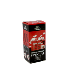 Elegant bottle of Amsterdam Special Leather Cleaner, ideal for maintaining erotic leather apparel.