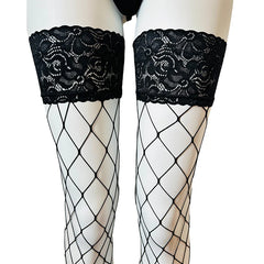 Whale Net  Lace Hold Ups