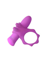 Cock Ring With Vibrating Rechargeable Removable Bullet by Scandals