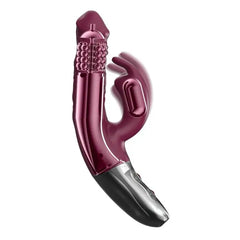 Small dual stimulation rabbit vibrator