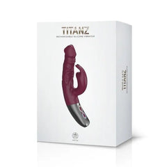 TitanZ 3.5 inch purple rotating rabbit vibrator