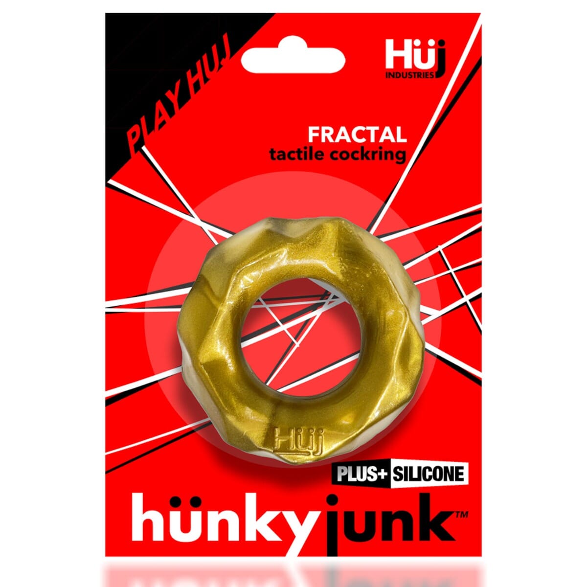Hunkyjunk Fractal Tactile Cockring aus Silikon