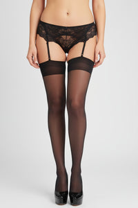 15 Denier Knit Stockings (Black, Red, White)