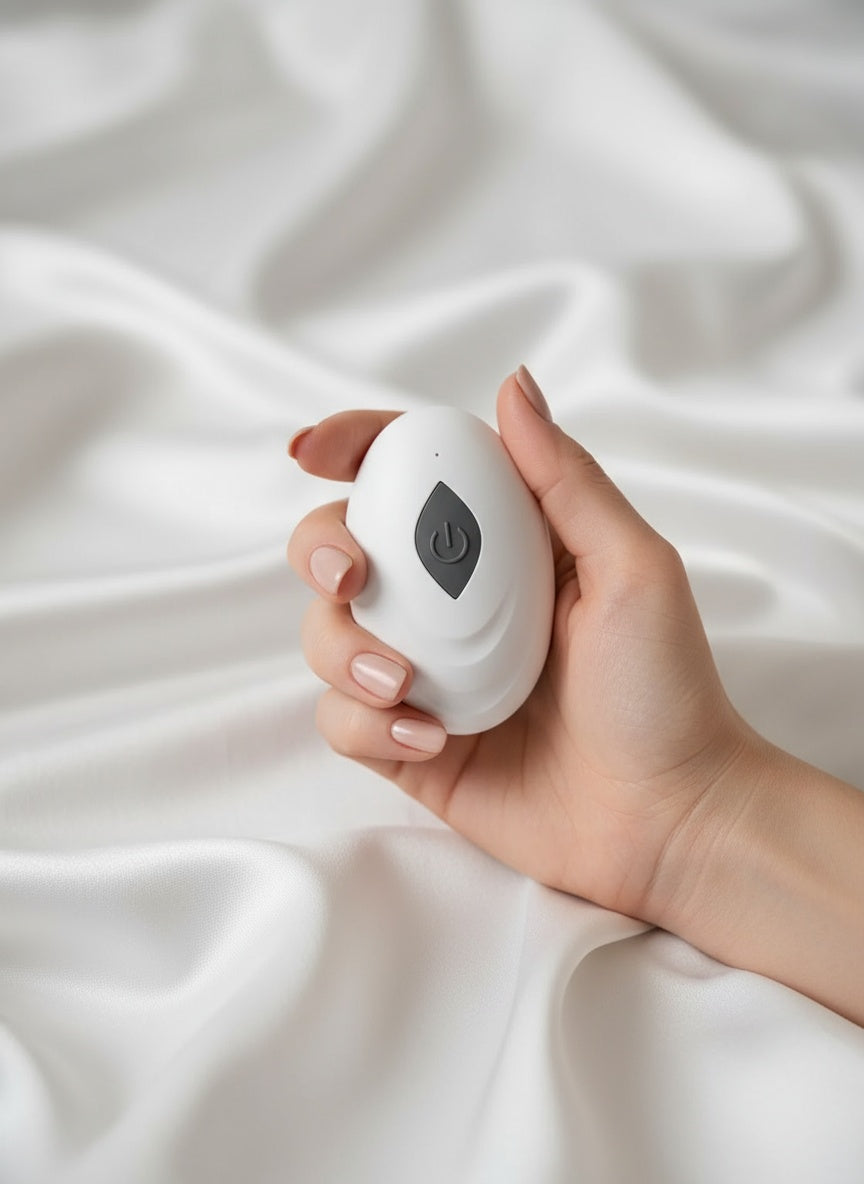 Scandals Gemini 2.5 dual vibrating remote control cock ring, sleek and minimal design for enhanced pleasure and intimacy.