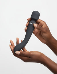 Dual End Head Silicone Wand Vibrator with 20 Vibration Modes and Waterproof Design by Scandals