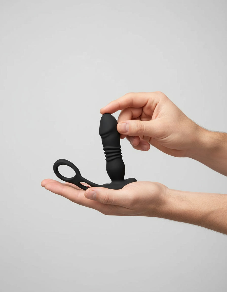Double Rebel - Thrusting App-Controlled Prostate Massager with Dual Ring