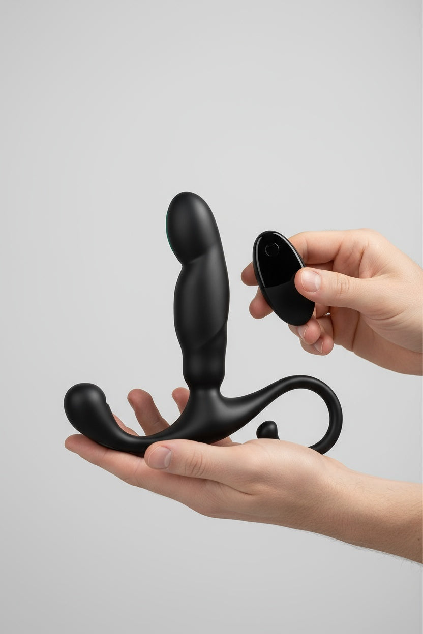 Remote Controlled Prostate Massager -10 Function Vibration & Tapping Anal Stimulator for Ultimate Pleasure