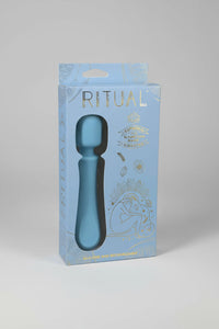 Doc Johnson Ritual Euphoria Blue Rechargeable Silicone Wand Vibrator