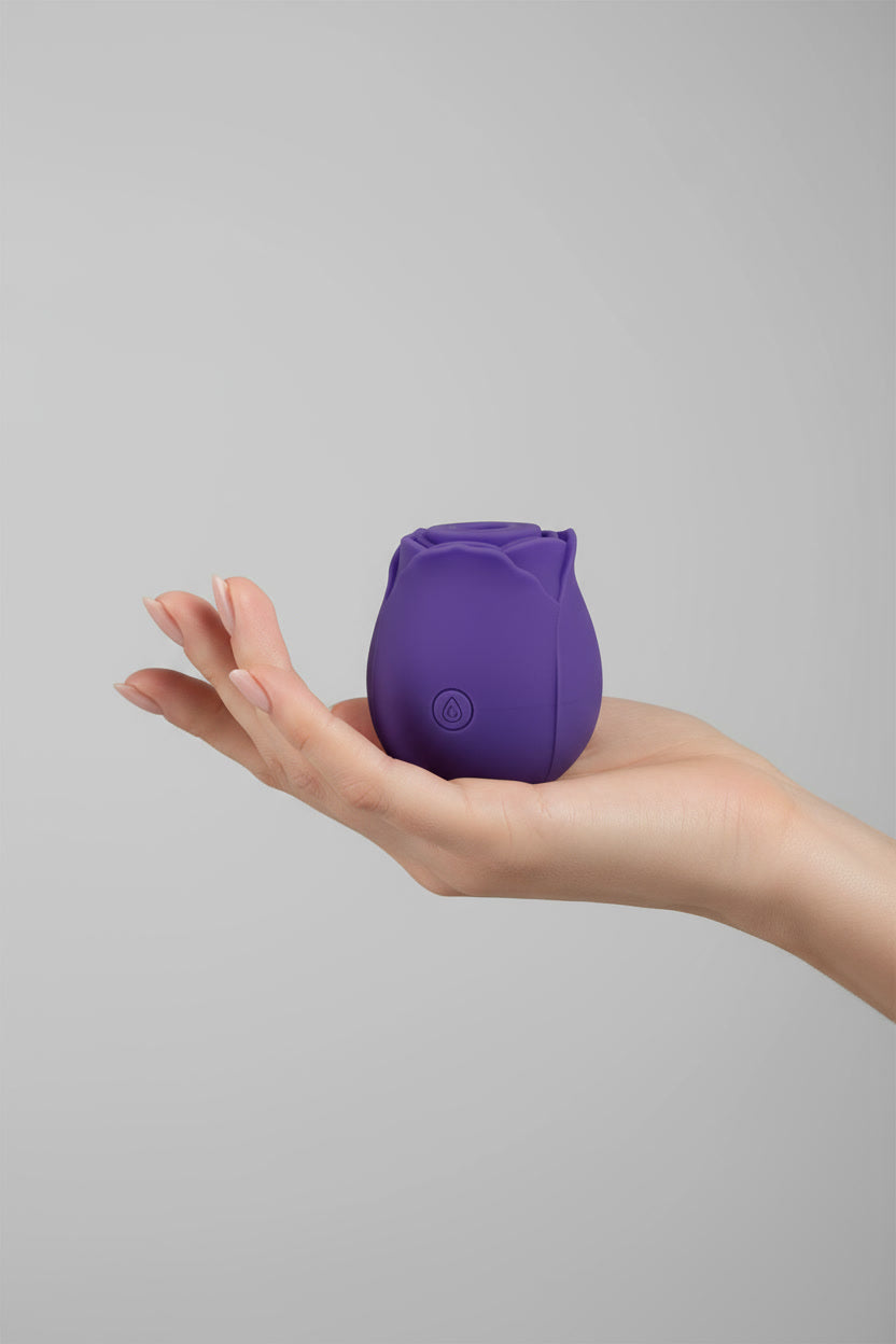 You Love Me Pick Me Rose Toy Suction Vibrator Purple