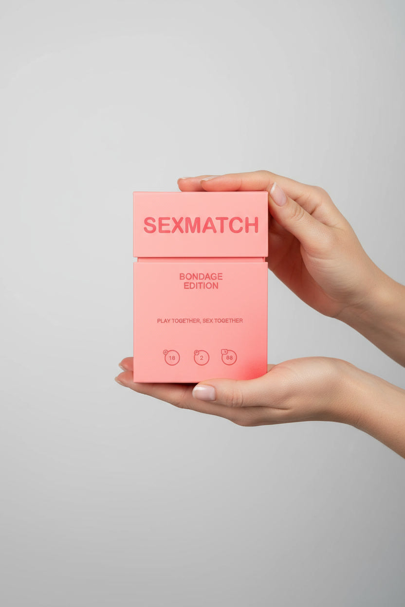 Secret Play Bondage Game for Couples with 89 challenge and reward cards, featuring a sleek, minimal design for exciting intimacy challenges.