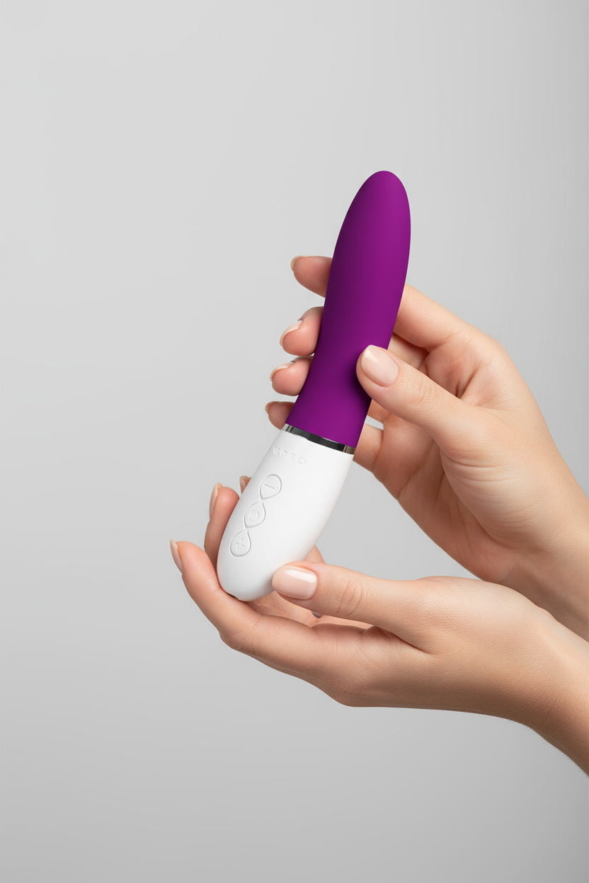 Lelo LIV 3 app-controlled G-spot vibrator in deep rose with sleek, minimal design and smooth surface.