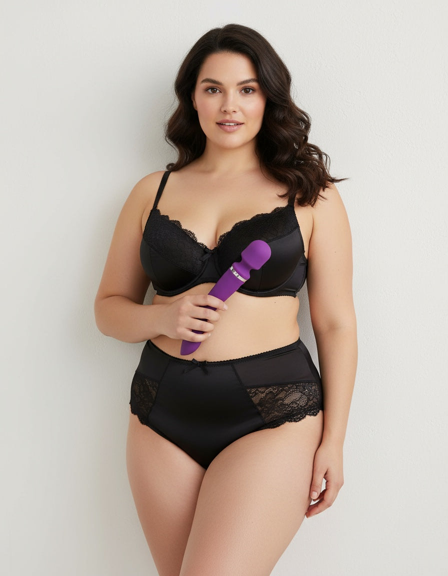 Dual End Head Silicone Wand Vibrator with 20 Vibration Modes and Waterproof Design by Scandals