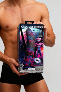 Alienoid Silicone Dildo by Creature Cocks | 8.8 Inch Textured Cosmic Rod with Suction Base