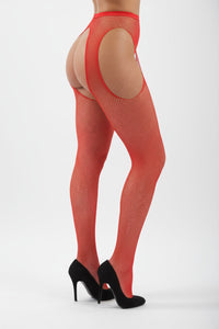 Fishnet Suspender Tights – Classified 100% Nylon Comfort Fit Hosiery