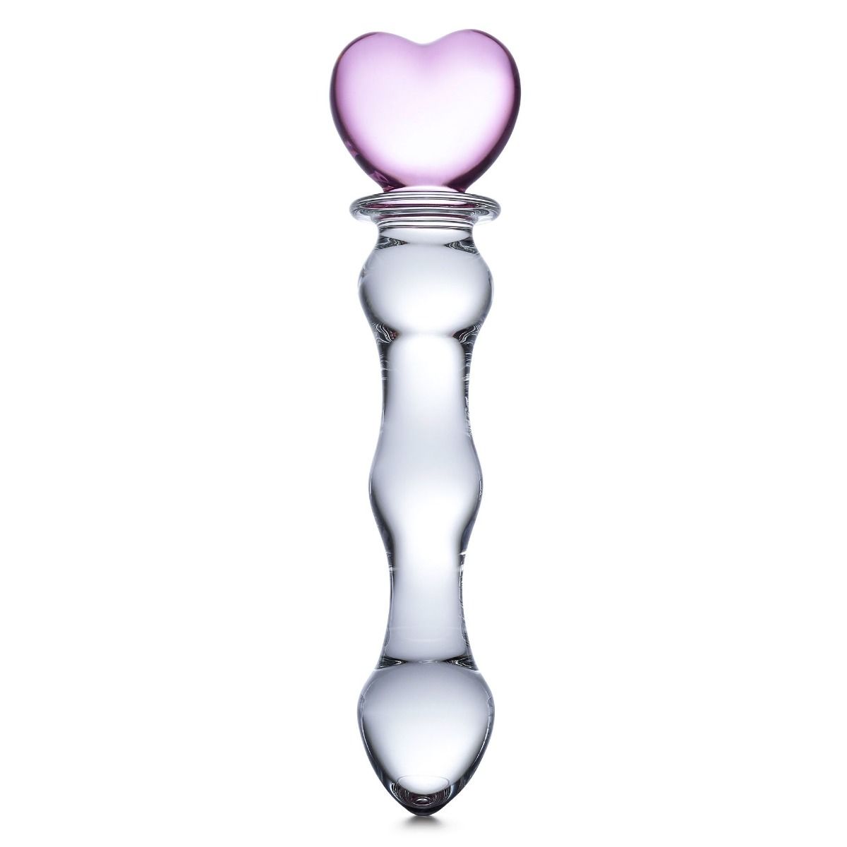 8" Sweetheart Glass Dildo - Body-Safe, Hypoallergenic, Curved Design for Maximum Pleasure