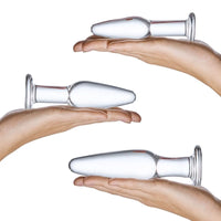 Glas Anal Training Butt Plug Set (4