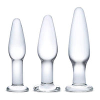 Glas Anal Training Butt Plug Set (4