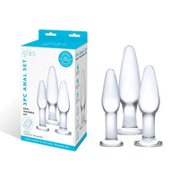 Glas Anal Training Butt Plug Set (4