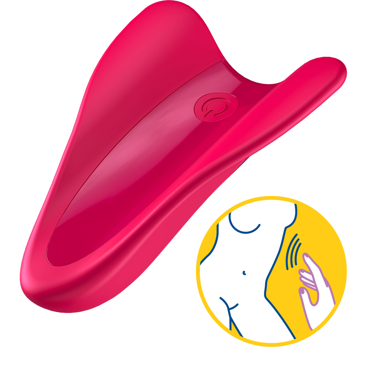 Satisfyer High Fly Finger Vibe-Red