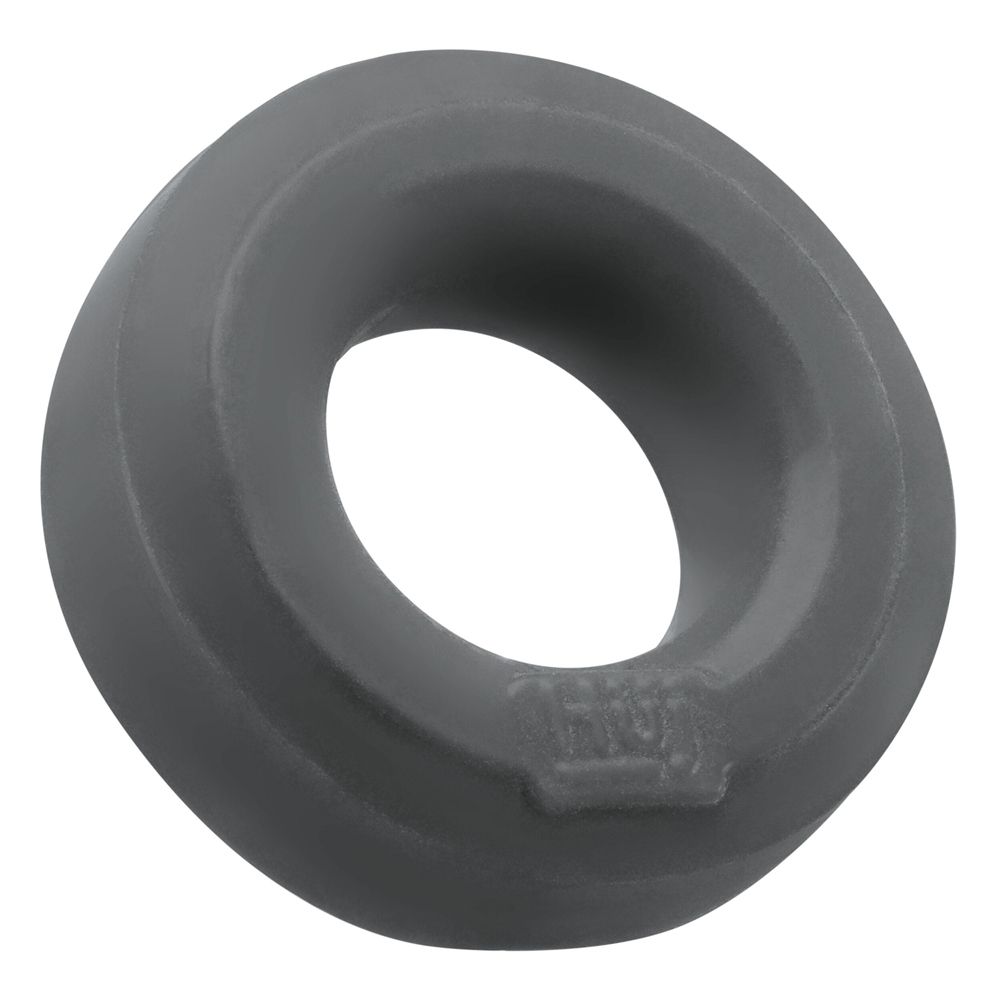 a gray rubber ring with a white background