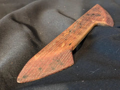 Barrel of Pain Hand Crafted Double Ended Wooden Kink / BDSM / Wax Play Scraper made from Whisky Barrel Oak