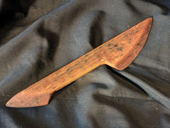 Barrel of Pain Hand Crafted Double Ended Wooden Kink / BDSM / Wax Play Scraper made from Whisky Barrel Oak